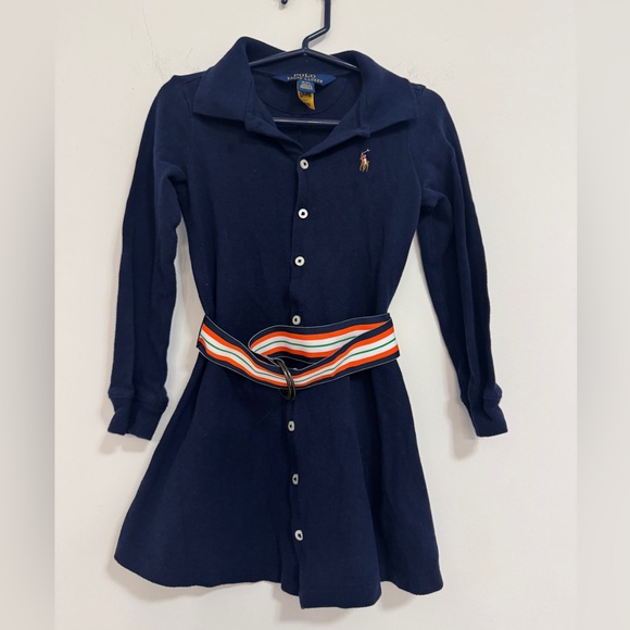Ralph Lauren Other - Ralph Lauren Navy Kids Dress with Belt